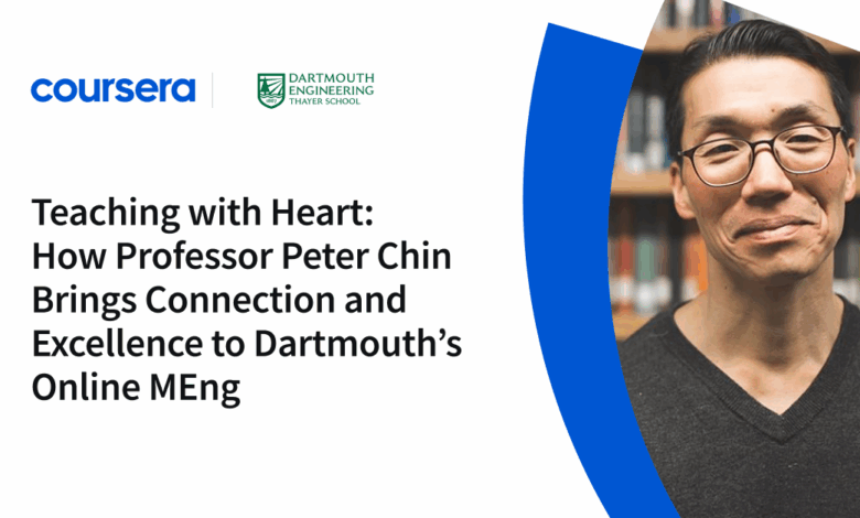 Teaching with Heart: How Professor Peter Chin Brings Connection and Excellence to Dartmouth’s Online MEng